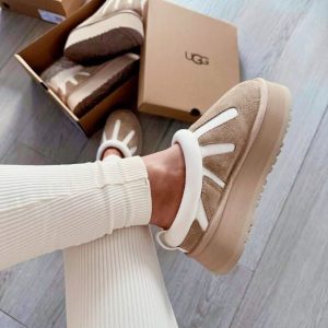 Premium genuine leather platform mules with cozy lining from Hype Outfit Shop.