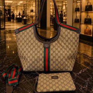Premium leather oversized tote bag luxury shopping travel purse from Hype Outfit Shop