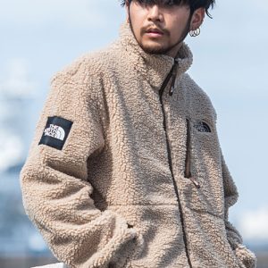 Urban Winter Stand Collar Sherpa Jacket in White Fleece - Hype Outfit Shop